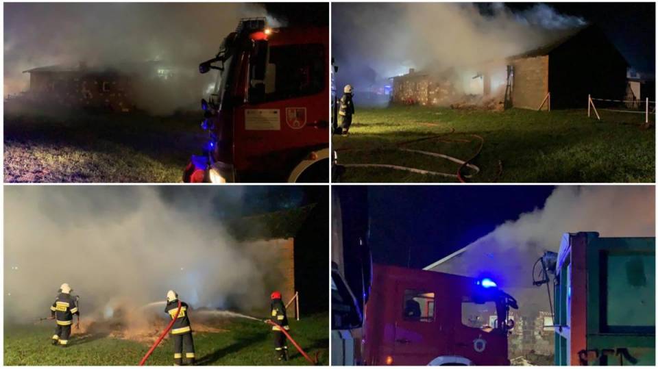 Straty na ponad 52 tys. złotych. Pożar budynku gospodarczego w Dąbrowie - mamy komentarz straży pożarnej