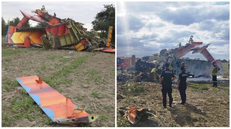 Opublikowano wstępny raport dotyczący wypadku samolotu w Glinie."Charakter zderzenia wykluczał szanse pilota i pasażerki na przeżycie"