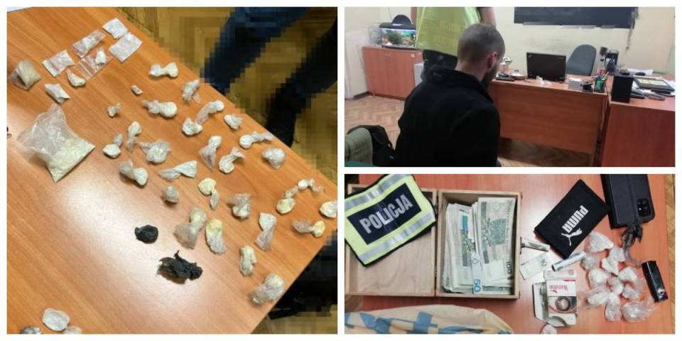 Mężczyzna z narkotykami zatrzymany w Skierniewicach