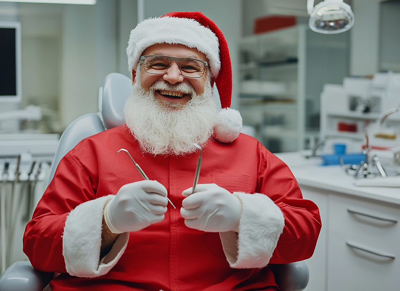 u8564143946_a_man_dressed_as_santa_claus_the_dentist_sits_in__3b80ad1d-15fd-4dda-b561-690c1bafc439_3mFyZwmKjZlOE6tCTiHtf