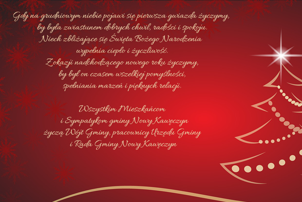 Boże Narodzenie 2025 - Gmina Nowy Kawęczyn